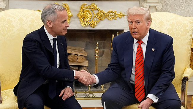 Almost half of Canadians say Carney 'stood up' for country in Trump meeting: poll